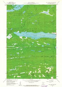 Map of Devil Track Lake, Cook County, MN in 1960 | Pastmaps